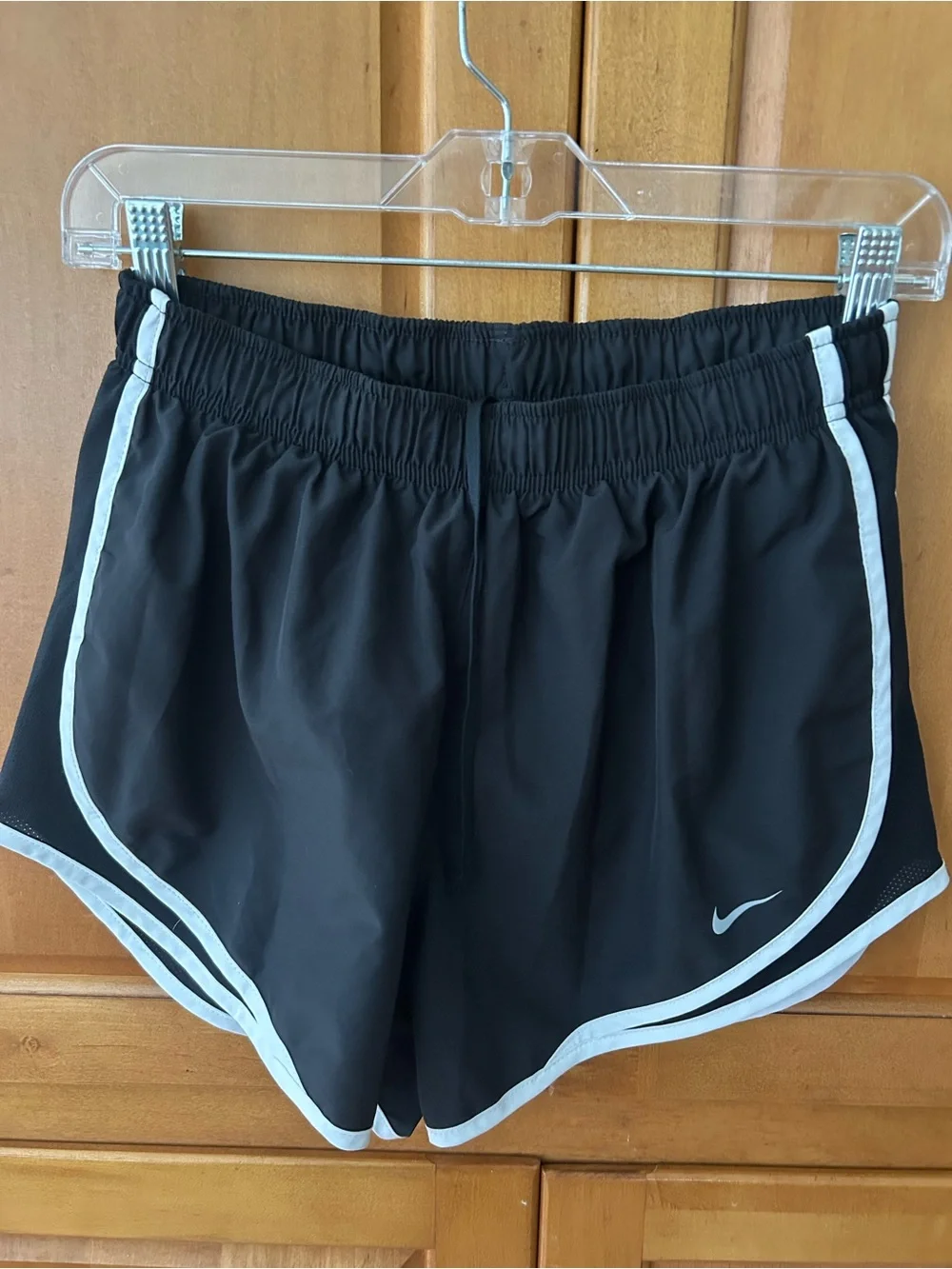 Nike Black Athletic Shorts with White Trim